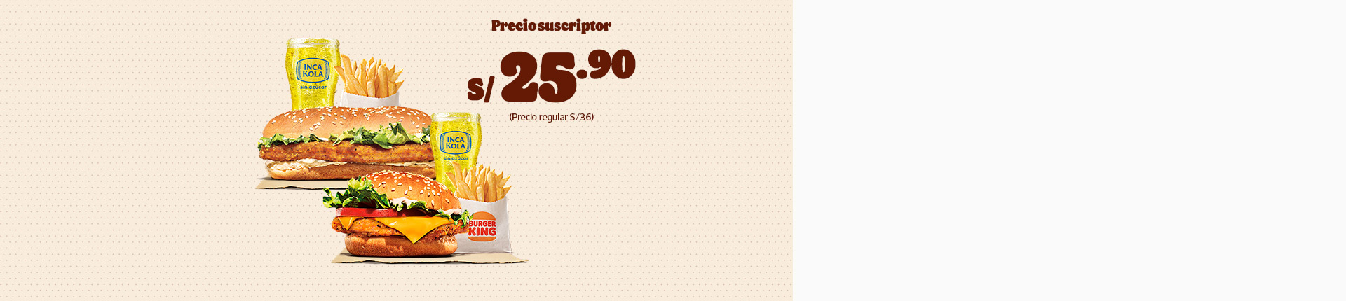 BURGER KING | COMBO PARA 2 - Club El Comercio Perú. 
