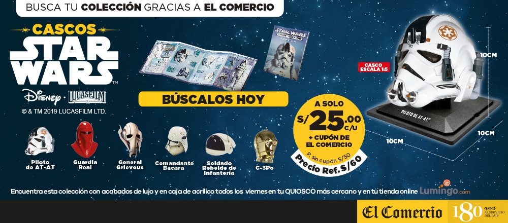 CASCOS STAR WARS - CLUB DE SUSCRIPTORES CASCOS STAR WARS - CLUB DE SUSCRIPTORES - Club De Suscriptores El Comercio Perú.