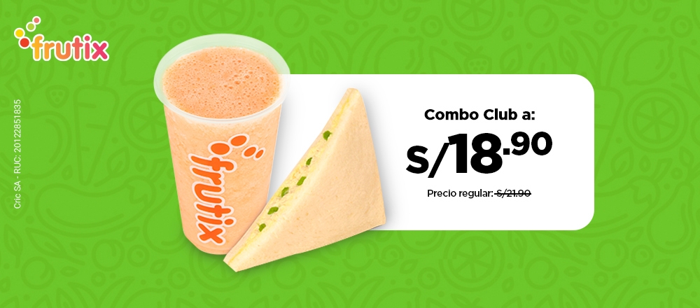 FRUTIX | COMBO - FRUTIX - Club De Suscriptores El Comercio Perú.