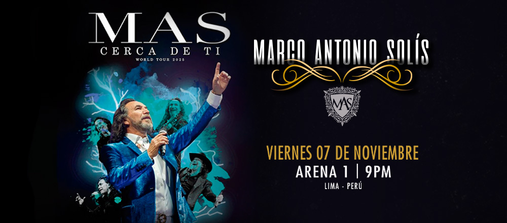 MARCO ANTONIO SOLIS - TICKETMASTER PERU S.A. MARCO ANTONIO SOLIS - TICKETMASTER PERU S.A. - Club De Suscriptores El Comercio Perú.