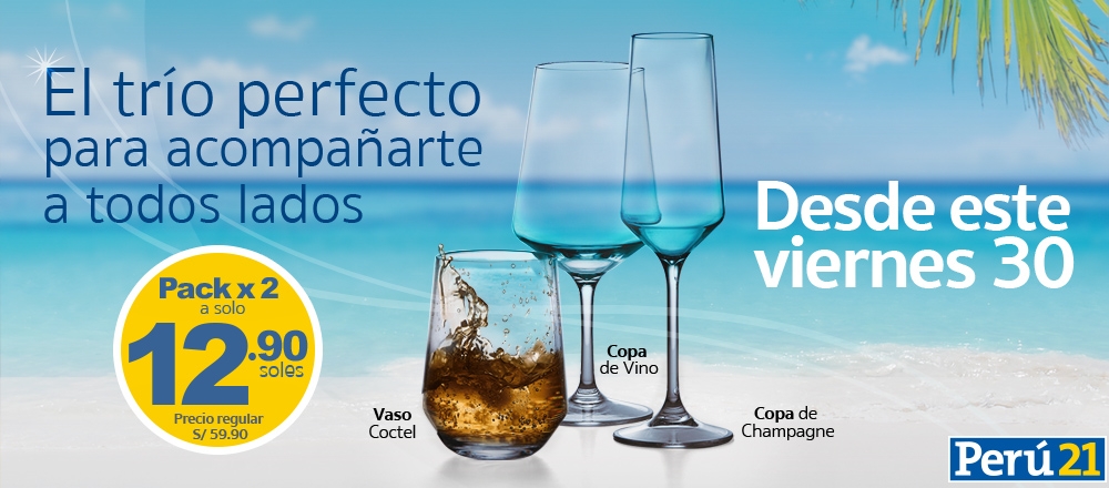 PACK DE COPAS Y VASOS DEL VERANO - CLUB DE SUSCRIPTORES PACK DE COPAS Y VASOS DEL VERANO - CLUB DE SUSCRIPTORES - Club De Suscriptores El Comercio Perú.