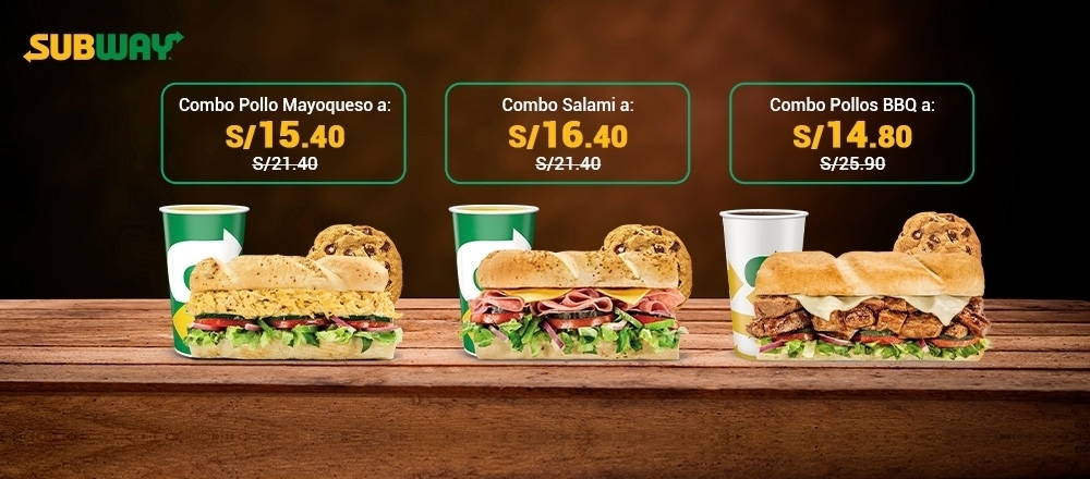 SUBWAY | COMBOS - SUBWAY SUBWAY | COMBOS - SUBWAY - Club De Suscriptores El Comercio Perú.