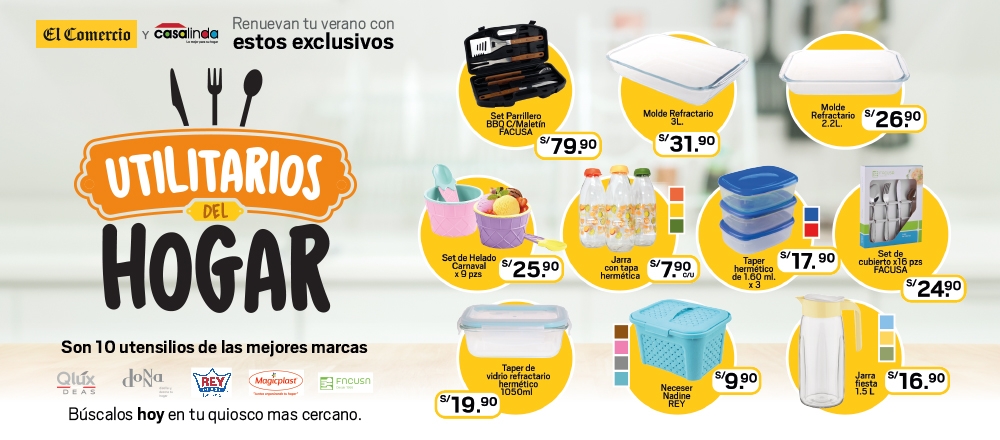 UTILITARIOS DEL HOGAR - CLUB DE SUSCRIPTORES UTILITARIOS DEL HOGAR - CLUB DE SUSCRIPTORES - Club De Suscriptores El Comercio Perú.