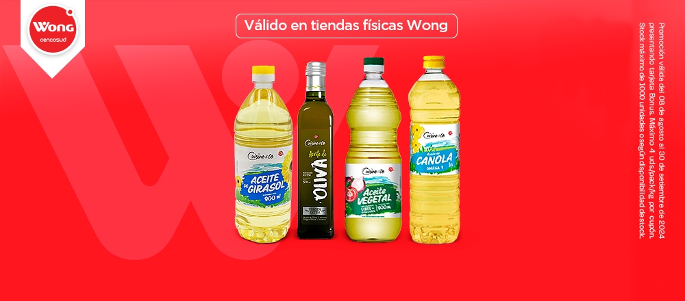 WONG | ACEITES CUISINE & CO. - WONG - Club De Suscriptores El Comercio Perú.