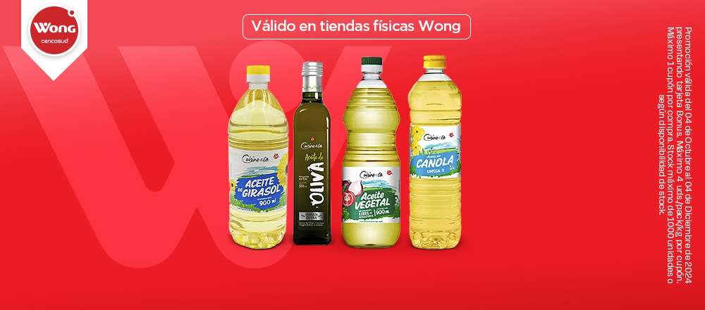 WONG | ACEITES CUISINE & CO. - WONG - Club De Suscriptores El Comercio Perú.