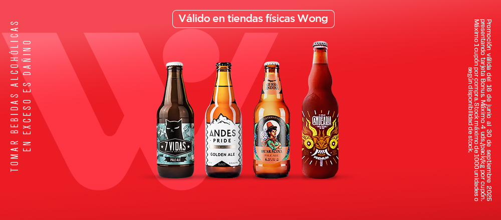 WONG | CERVEZAS ARTESANALES - WONG WONG | CERVEZAS ARTESANALES - WONG - Club De Suscriptores El Comercio Perú.