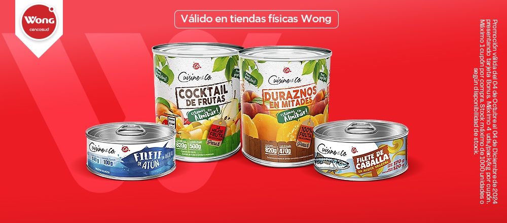 WONG | CONSERVAS CUISINE & CO. - WONG - Club De Suscriptores El Comercio Perú.