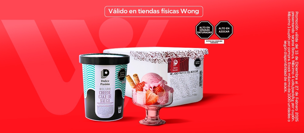 WONG | HELADOS DULCE PASIÓN - WONG - Club De Suscriptores El Comercio Perú.