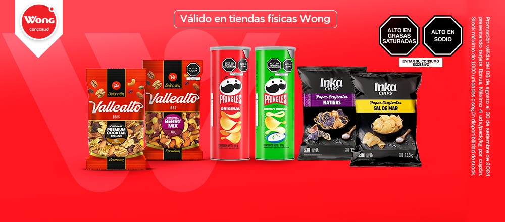 WONG | SNACKS - WONG - Club De Suscriptores El Comercio Perú.