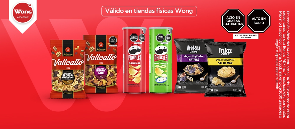 WONG | SNACKS - WONG - Club De Suscriptores El Comercio Perú.