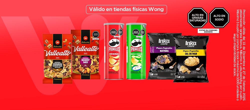 WONG | SNACKS - WONG - Club De Suscriptores El Comercio Perú.