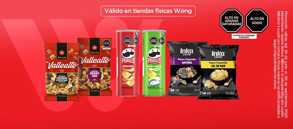 WONG | SNACKS - WONG WONG | SNACKS - WONG - Club De Suscriptores El Comercio Perú.