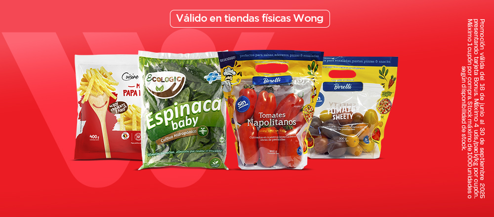 WONG | VERDURAS - WONG WONG | VERDURAS - WONG - Club De Suscriptores El Comercio Perú.