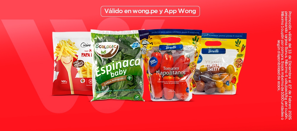 WONG.PE | VERDURAS - WONG - Club De Suscriptores El Comercio Perú.